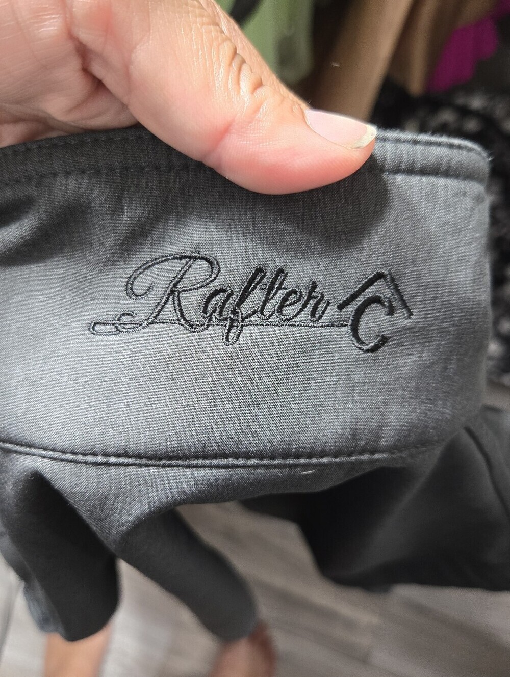 Rafter C Cowboy Collection Men's Zip Up Vest Sz Large Gray - Picture 2 of 9
